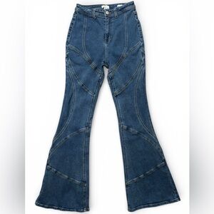 Forever 21 Dark Blue Flare Jeans